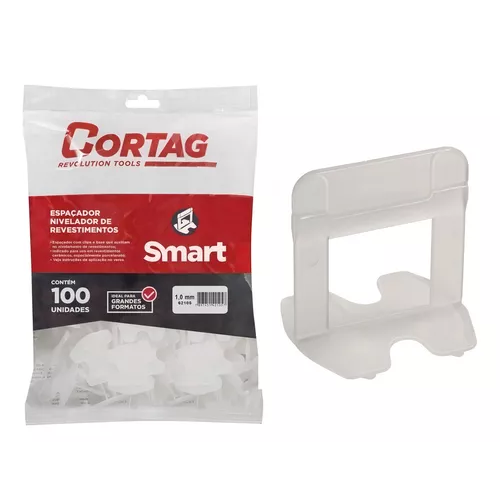 Nivelador de Piso de 1,0mm Cortag (Pacote com 100 Unidades)